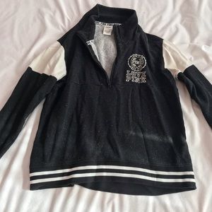 Pink half zip sweatshirt